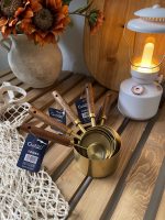 پیمانه طلایی دسته چوبی