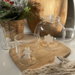 قوری کریسمس و2 لیوان / پارچ  و2 لیوان