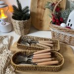 جا کارد و چنگال حصیری