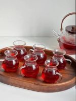فنجان پیرکس چای خوری تپل شیاردار