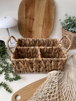 باکس حصیر 3 تایی / سبد حصیر تقسیم کننده - Image 2