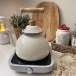 کتری لعابی طرح انگلیش هوم / کتری انگلیش هوم